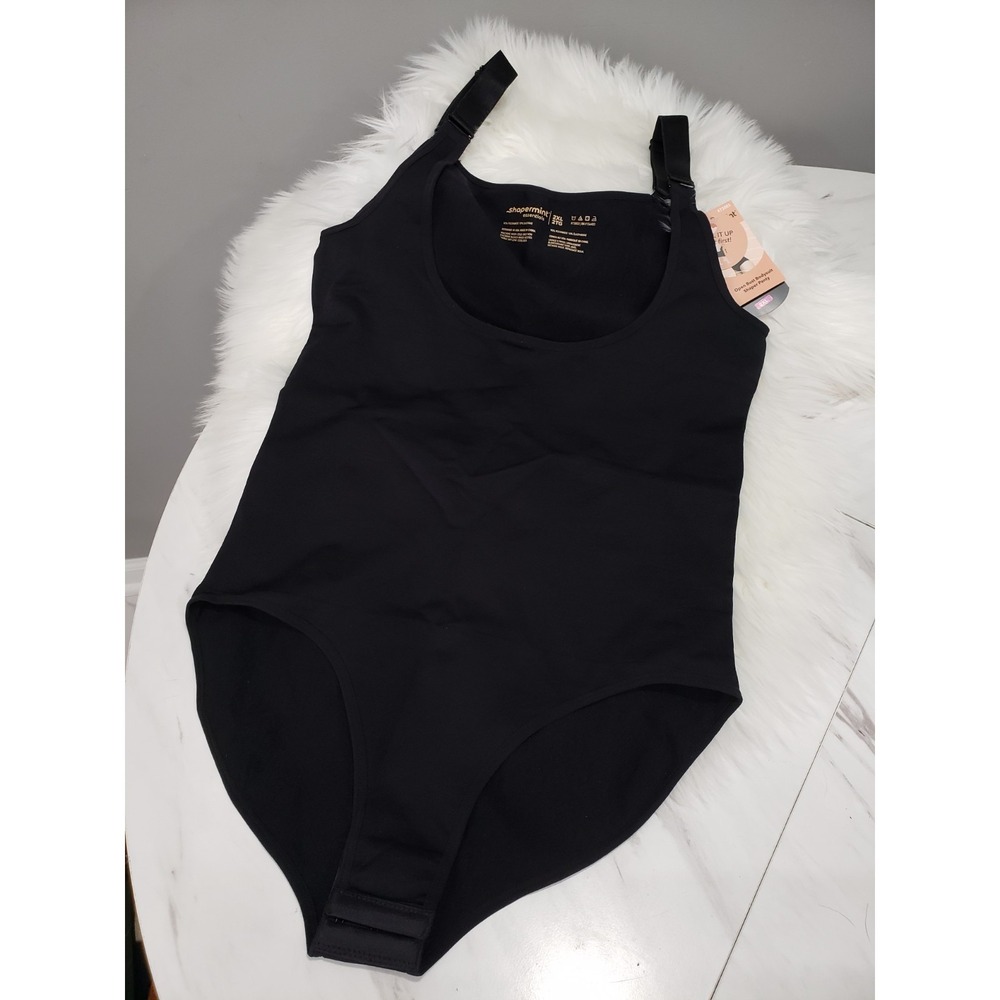 NEW BLACK‎ 2XL XXL SHAPERMINT Open Bust Bodysuit Shaper Panty #73003